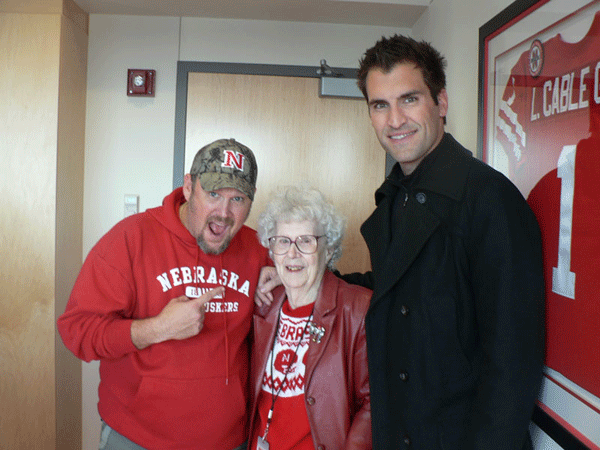 Margaret Max with Larry the Cable Guy and Jason Peter