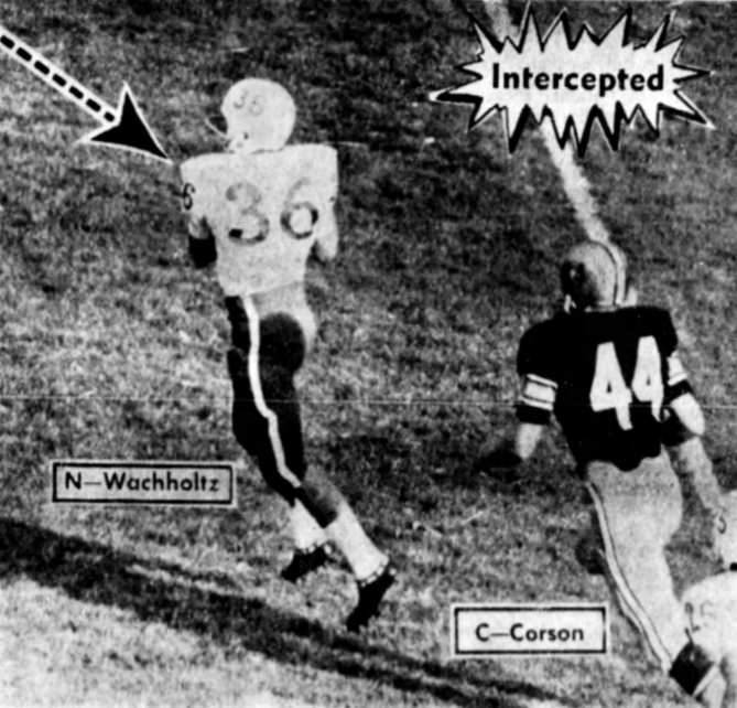 1966 Nebraska-Colorado, Wachholtz interception