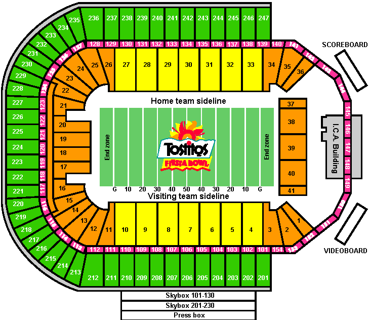 Sun Devil Stadium Seating Chart 2019