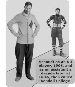 Schmidt at NU & Tulsa