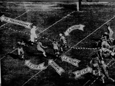 1935 LaNoue touchdown vs Minnesota, Nebraska football