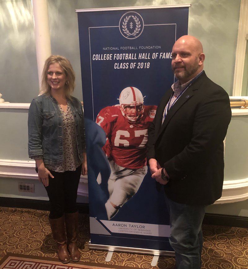 National Football Foundation HOF Dinner Pics Aaron Taylor HuskerMax