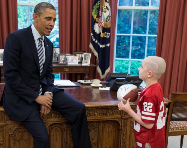 Jack Hoffman and President Obama
