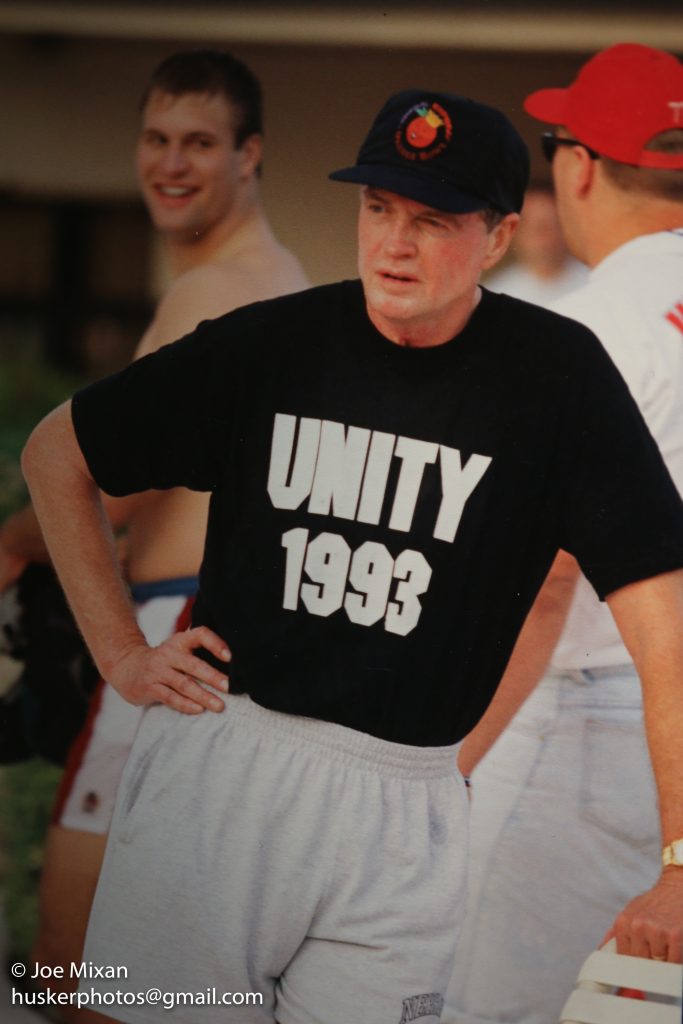 Tom Osborne and the Unity theme.