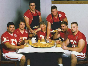 The Pancake Brigade: Rob Zatechka (far right)