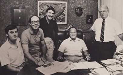 Mike Babcock, Randy York, Virgil Parker, Bob Devaney & Don Bryant