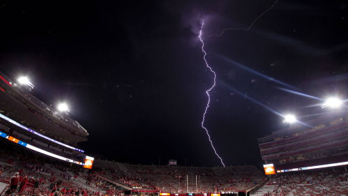 lightning at the game