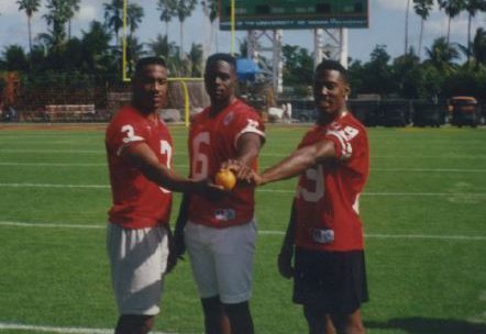 Toby Wright, John Reece & Kareem Moss at the Orange Bowl