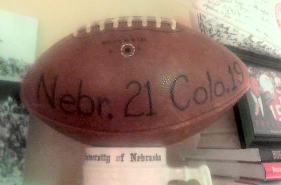1966 Nebraska-Colorado game ball
