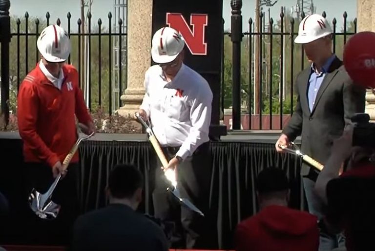 Nebraska football facility groundbreaking ceremony April 30, 2021