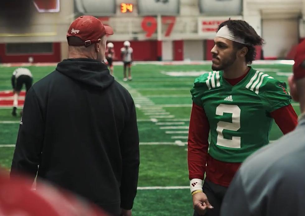 Adrian Martinez and Scott Frost