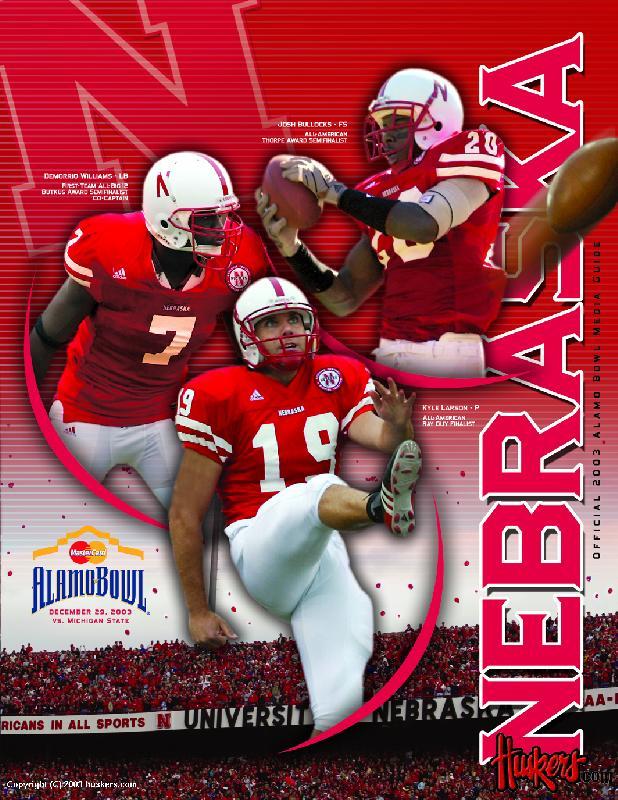 2003 Alamo Bowl Media Guide front cover